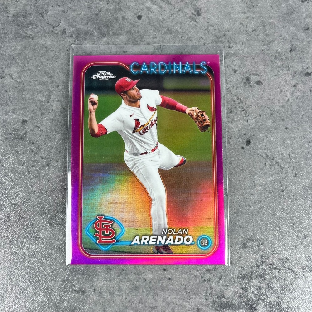 2024 Topps Chrome -‎ Nolan Arenado #215 Pink Refractor
